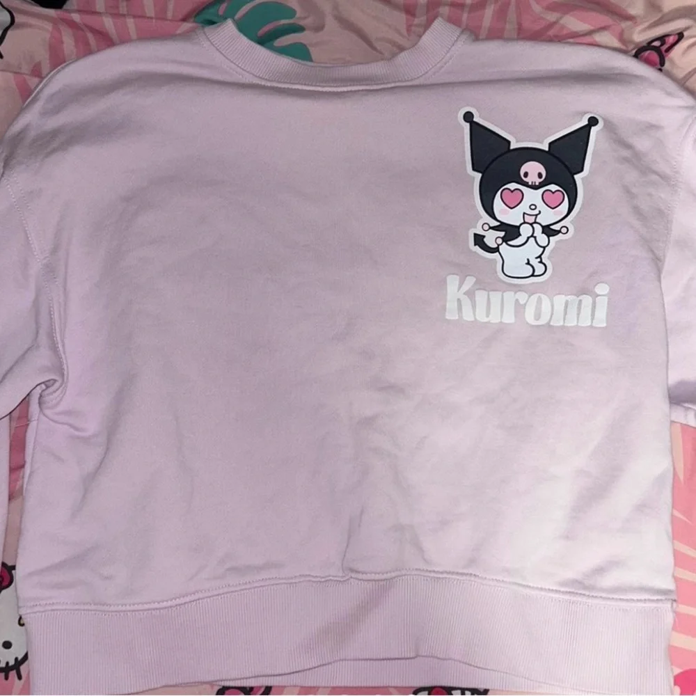 Sanrio Kuromi Pink Crew Neck Sweater Zara - Picture 6 of 6